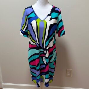 Jude Connally Multicolor Abstract Dress
